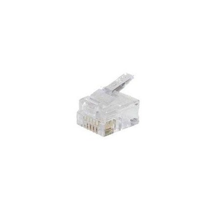 Enchufe modular helos 6p6c / rj12, bolsa con 100 piezas, suelto