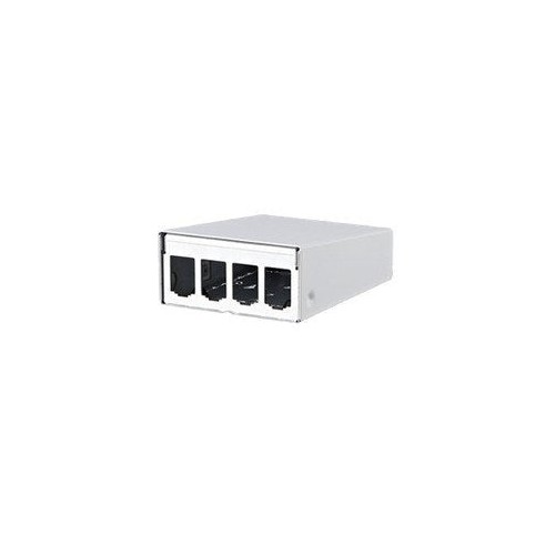 Metz connect moduloo ap-gehäuse reinweiss 4 port