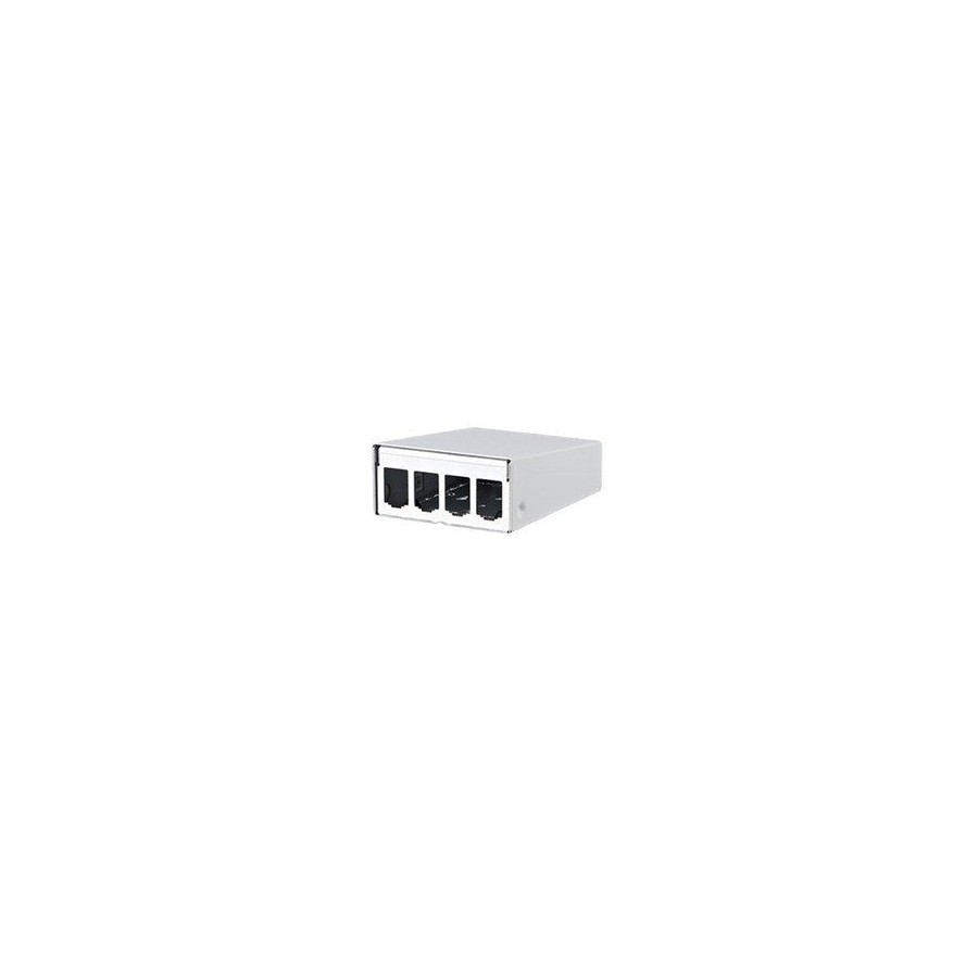 Metz connect moduloo ap-gehäuse reinweiss 4 port