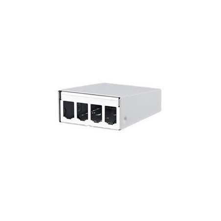 Metz connect moduloo ap-gehäuse reinweiss 4 port