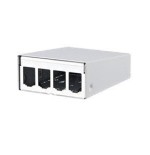 Metz connect moduloo ap-gehäuse reinweiss 4 port