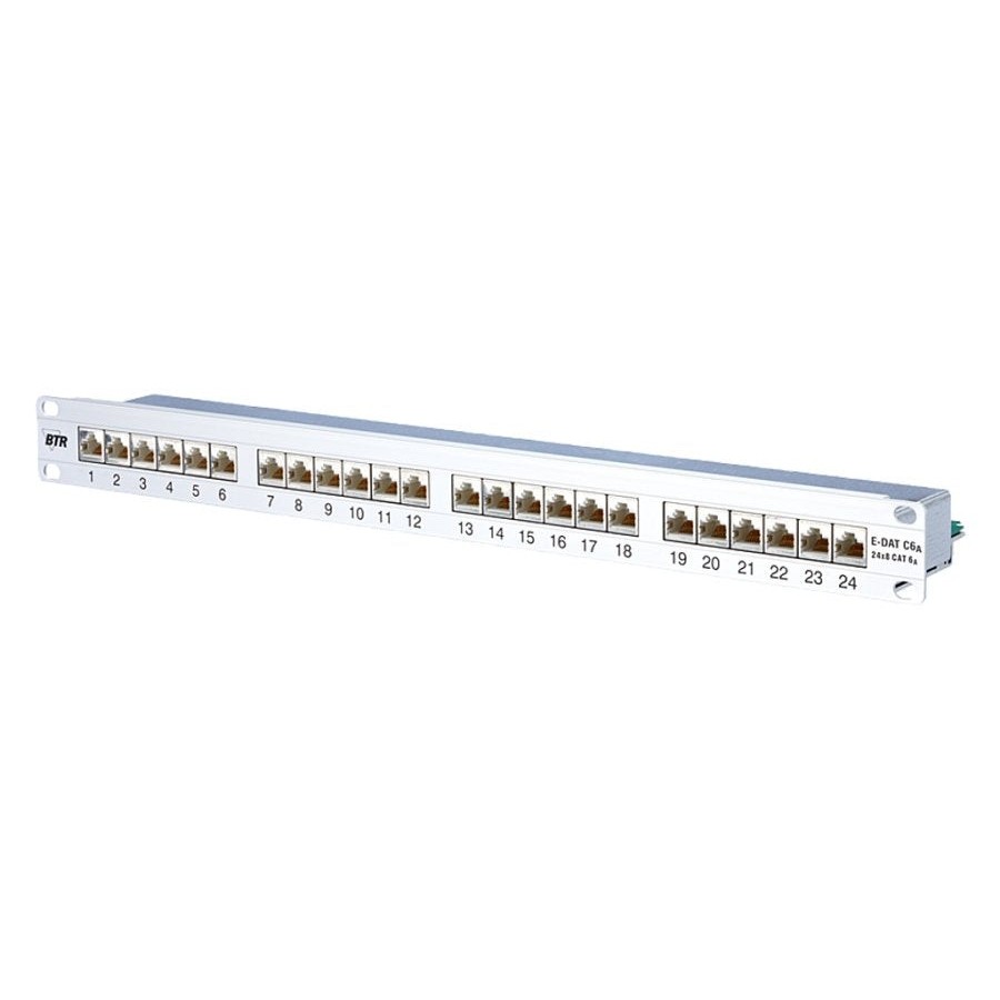 Patchpanel metz connect e-dat c6a  24x8(8), 1he
