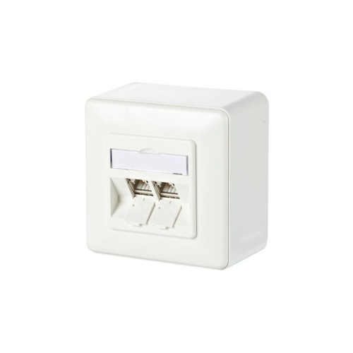 Metz connect 130b11d20002-e toma de corriente rj-45 blanco