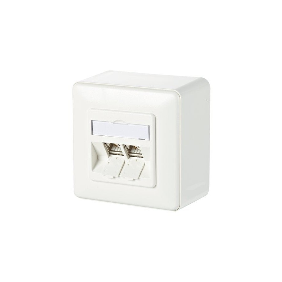 Metz connect 130b11d20002-e toma de corriente rj-45 blanco
