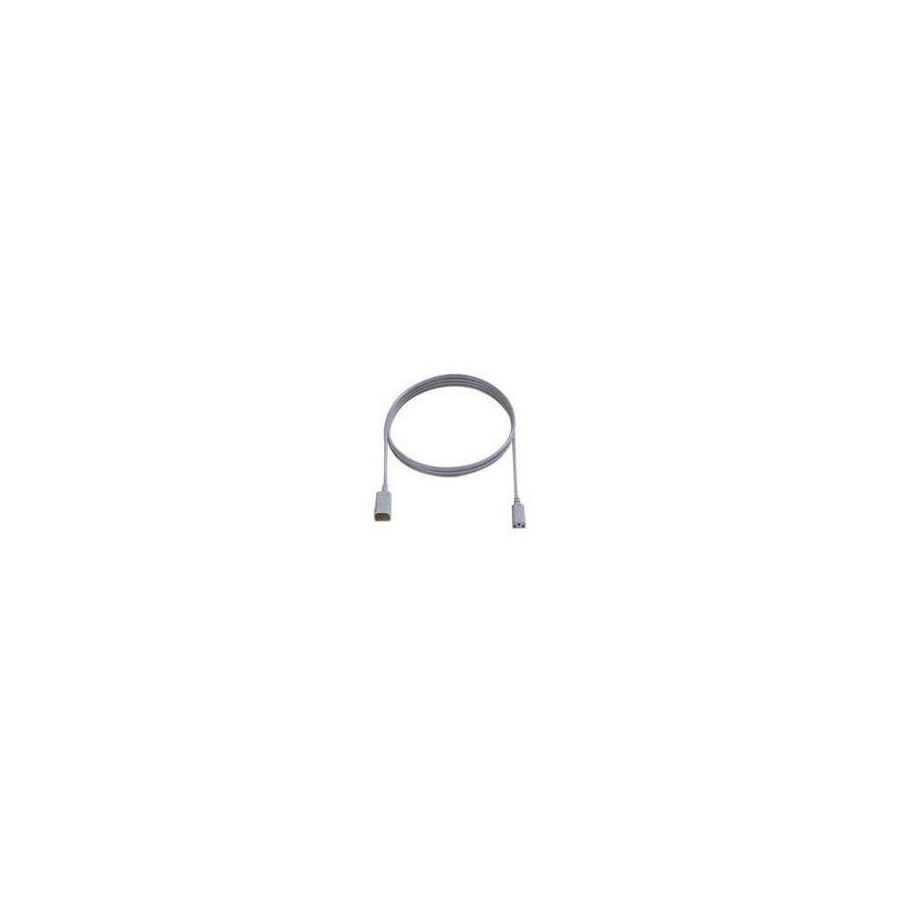 Cable de extensión iec bachmann c14 / c13, 2 m, gris