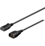 Cable de extensión iec bachmann c14/c13, 1 m, negro