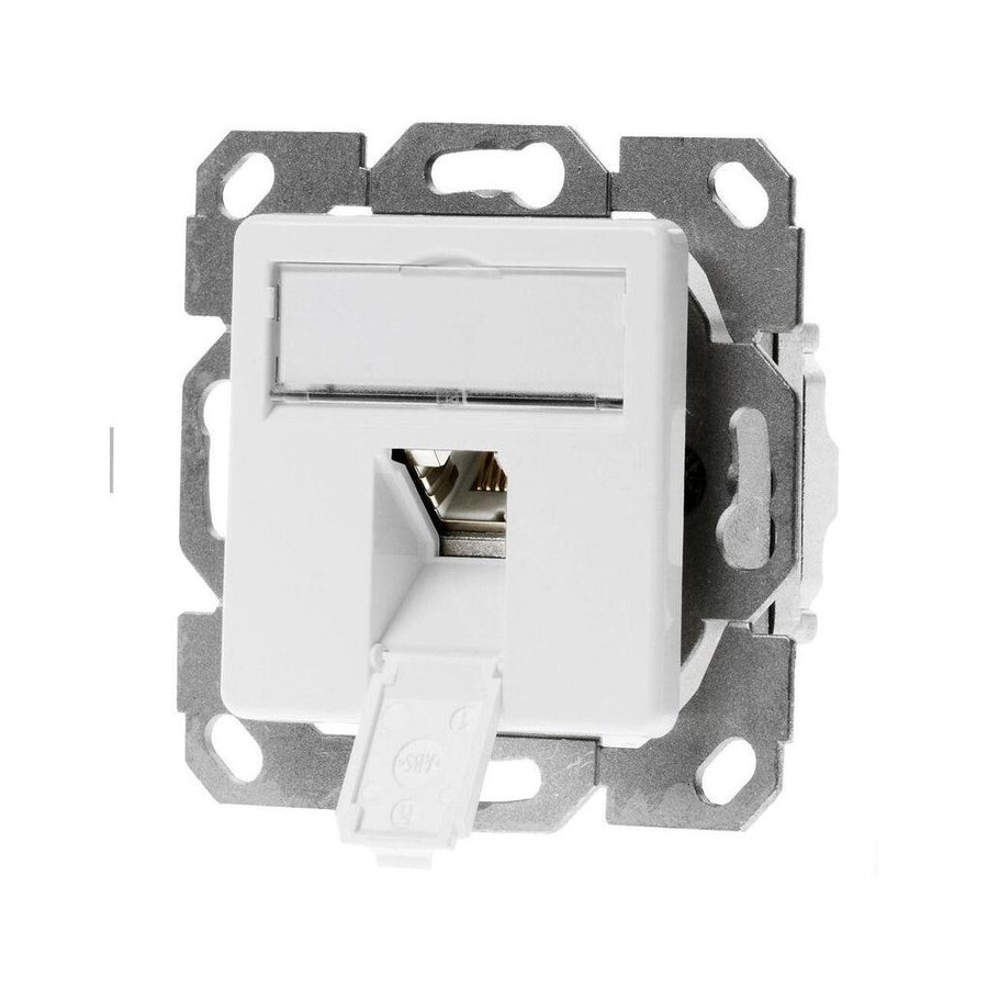 Toma telegärtner amj45 8 k up / 50 cat.6a blanco alpino