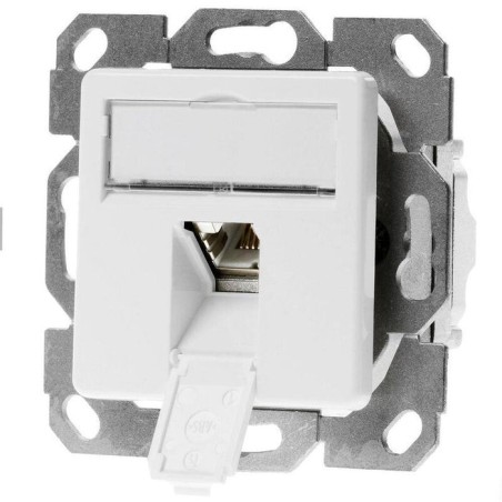 Toma telegärtner amj45 8 k up / 50 cat.6a blanco alpino