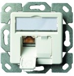 Toma telegärtner amj45 8/8 k up / 50 cat.6a blanco alpino