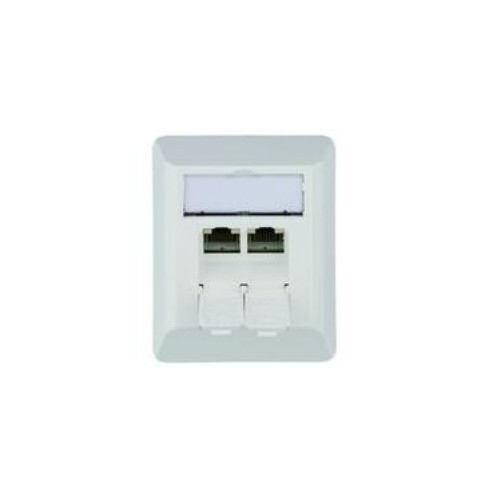 Toma telegärtner amj45 8/8 k ap / 50 cat.6a blanco alpino