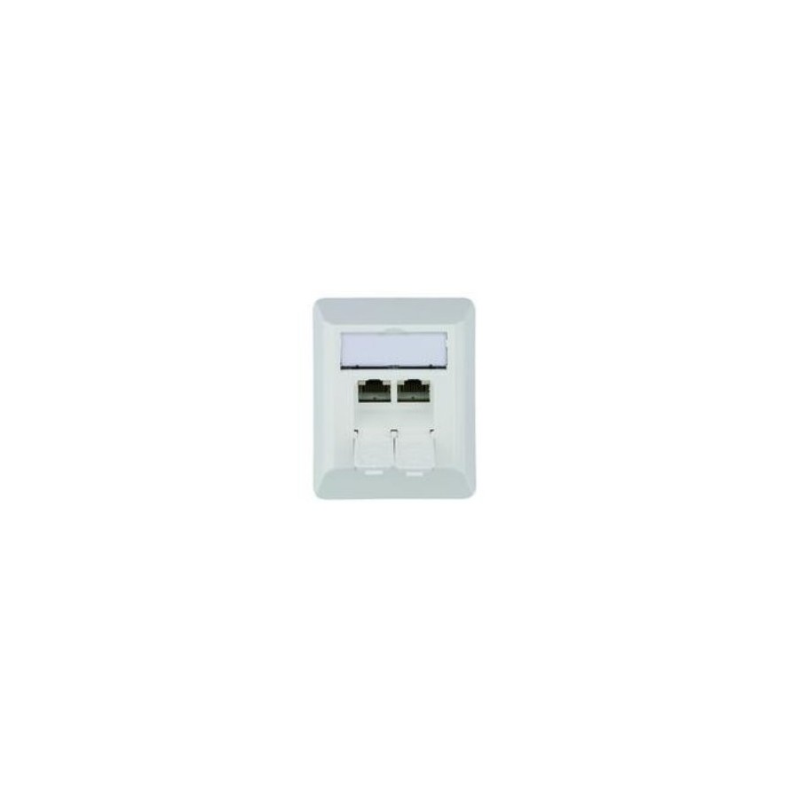 Toma telegärtner amj45 8/8 k ap / 50 cat.6a blanco alpino