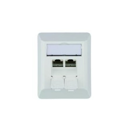 Toma telegärtner amj45 8/8 k ap / 50 cat.6a blanco alpino