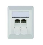 Toma telegärtner amj45 8/8 k ap / 50 cat.6a blanco alpino