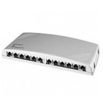 Telegärtner mini-patchpanel mpd12-hs k cat.6a,