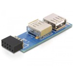 Delock usb pin header hembra  2 x usb 2.0 hembra