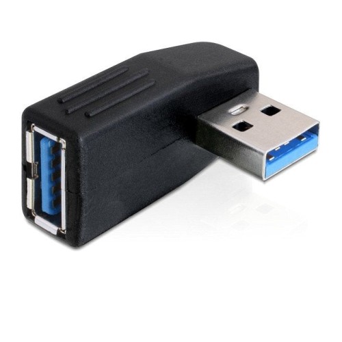 Delock adaptador usb 3.0 macho-hembra angular 90° horizontal