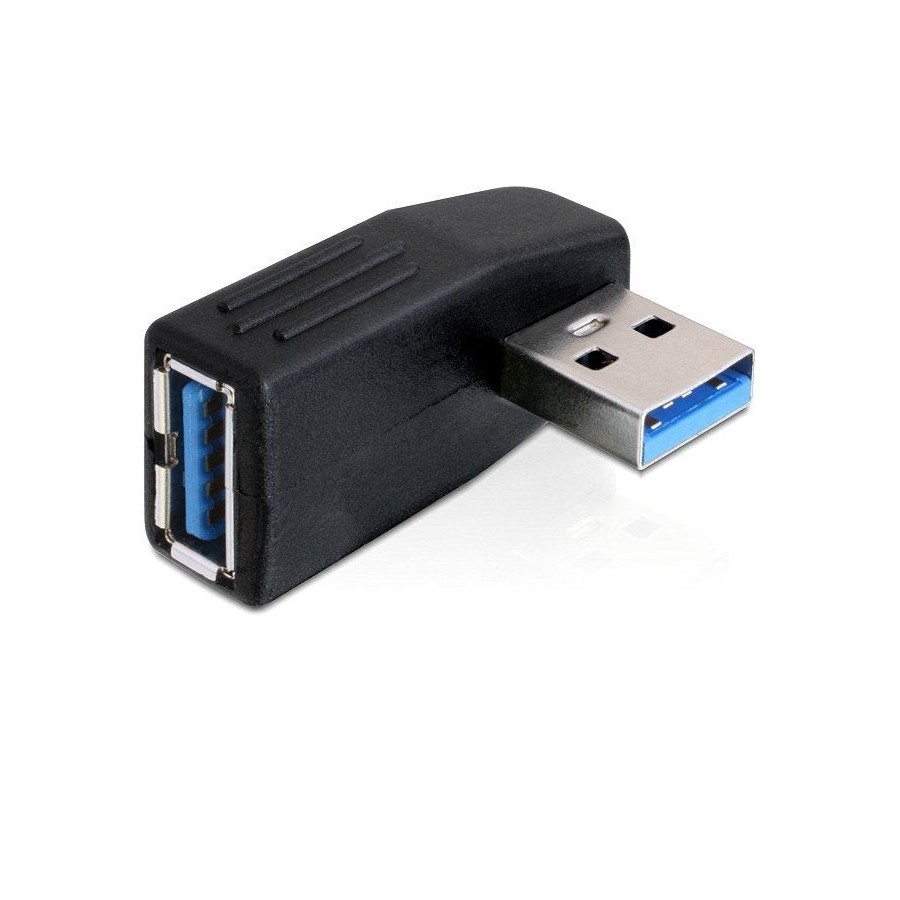 Delock adaptador usb 3.0 macho-hembra angular 90° horizontal