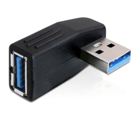 Delock adaptador usb 3.0 macho-hembra angular 90° horizontal