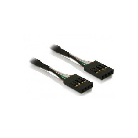 Delock cable conector de clavija usb hembra-hembra