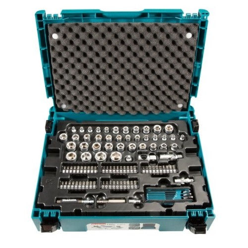Juego de herramientas manuales e-08713, makita  120 piezas e-08713