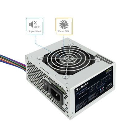 Tooq ecopower ii fuente de alimentacion 500w micro atx sfx 1.3 12v - ventilador silencioso 80mm