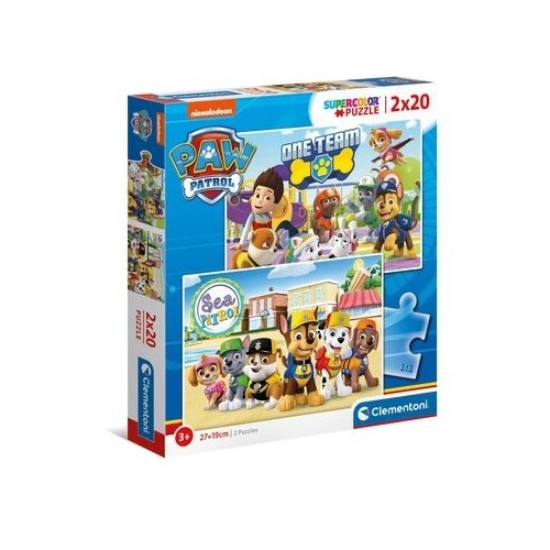 Puzzle patrulla canina paw patrol 2x20pzs