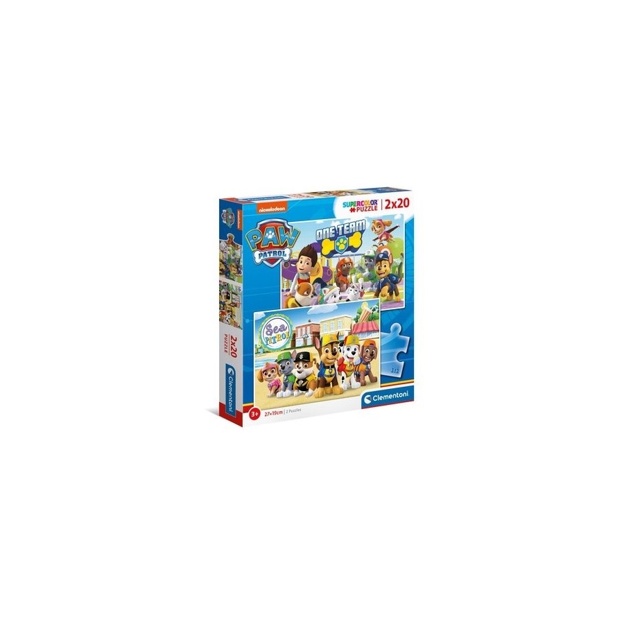 Puzzle patrulla canina paw patrol 2x20pzs