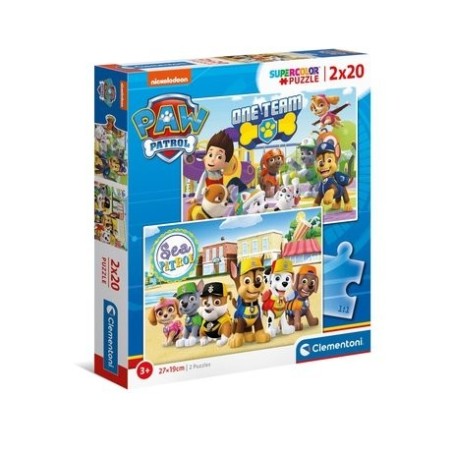 Puzzle patrulla canina paw patrol 2x20pzs
