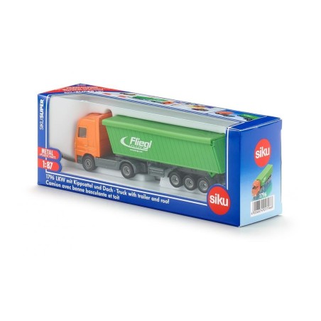 Siku super camión con remolque basculante y techo