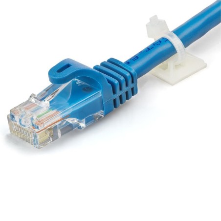 Startech abrazadera de cable blanco 100 piezas small
