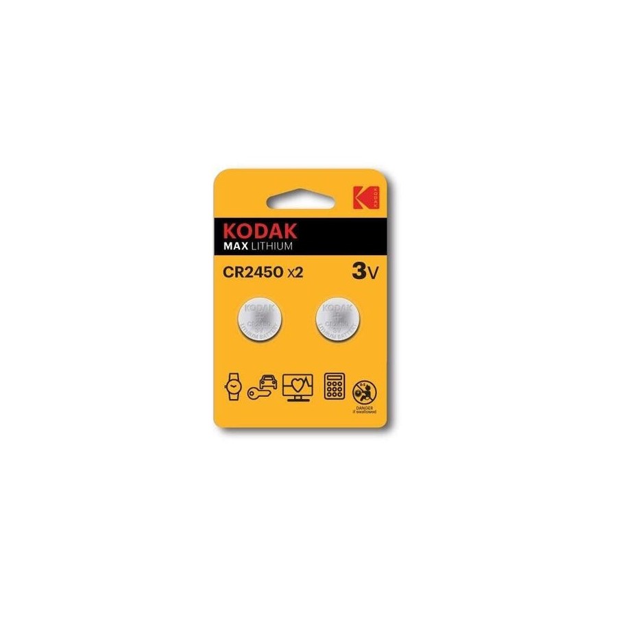 Pilas kodak max cr 2450 blister x 2 piezas.