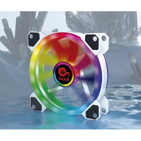 Ventilador auxiliar rgb blanco iris spectrum 12cms