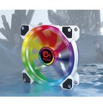 Ventilador auxiliar rgb blanco iris spectrum 12cms