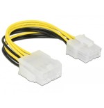Delock 85451 cable de alimentación 8 pines m/h 15cm