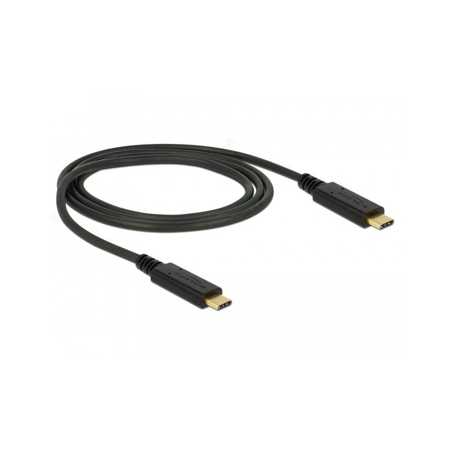 Delock 85531 cable usb-c 1m 3.2 gen 2 (3.1 gen 2)  negro