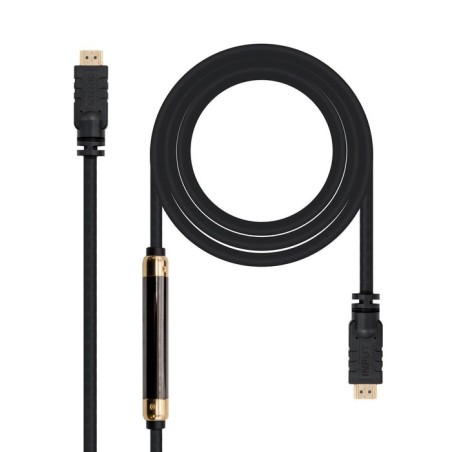 Nanocable cable hdmi v1.4 con repetidor macho a hdmi v1.4 macho 25m - alta velocidad - negro