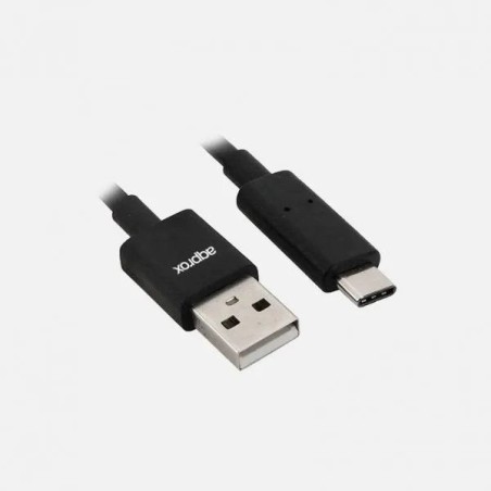 Cable usb 3.0 a type-c 1m conectores metalicos approx de usb a usb-c/ 1m