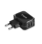 Tooq cargador de pared 2x usb 2.0 - tecnologia ai - negro