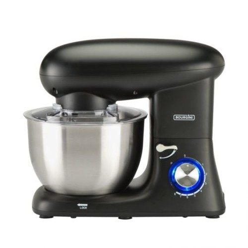 Amasadora bourgini kitchen chef plus 5.52l negra