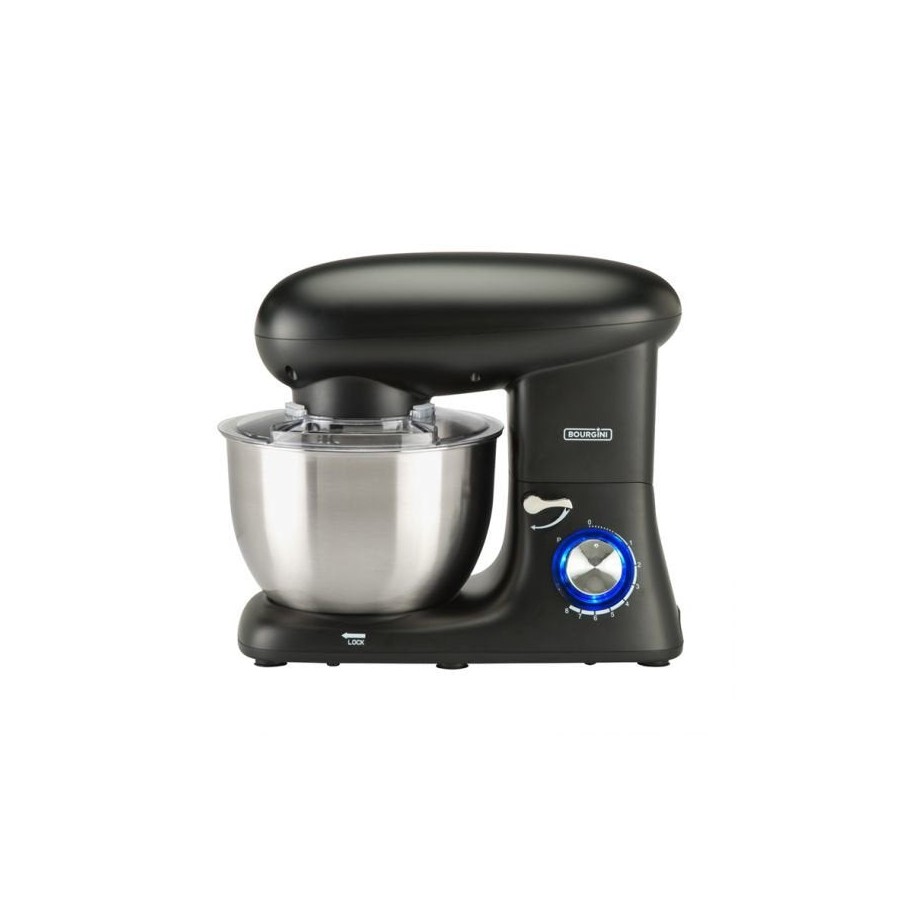 Amasadora bourgini kitchen chef plus 5.52l negra