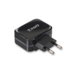 Tooq cargador de pared 2x usb 2.0 - tecnologia ai - negro