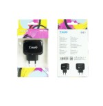 Tooq cargador de pared 2x usb 2.0 - tecnologia ai - negro