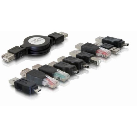 Delock kit de adaptador usb 10 piezas