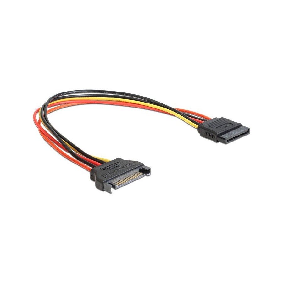Cable delock sata 15pin - sata 15pin m/h  0.30m