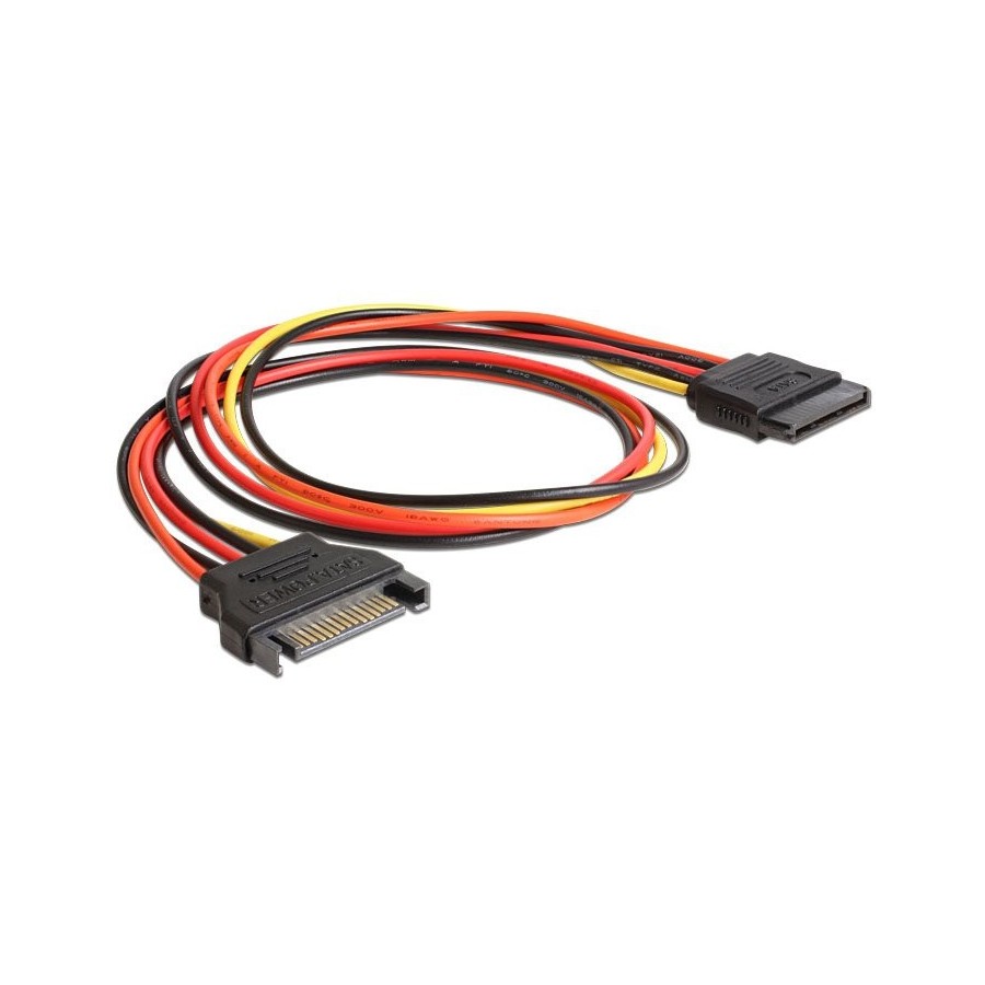 Cable delock sata 15pin - sata 15pin m/h   0.50m