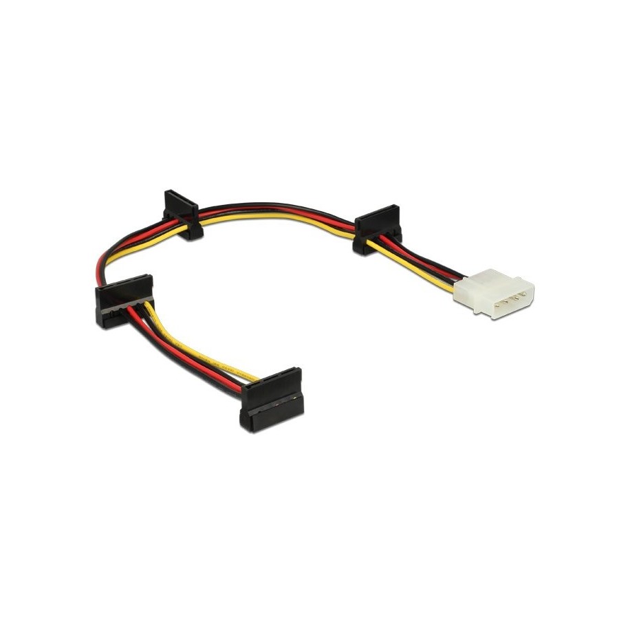 Cable delock molex 4pin - 4x sata 15 pin  m/h 0.40m