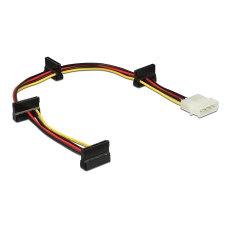 Cable delock molex 4pin - 4x sata 15 pin  m/h 0.40m