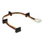 Cable delock molex 4pin - 4x sata 15 pin  m/h 0.40m