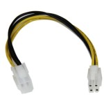 Startech cable alargador atx12v 4pin m/h 20cm