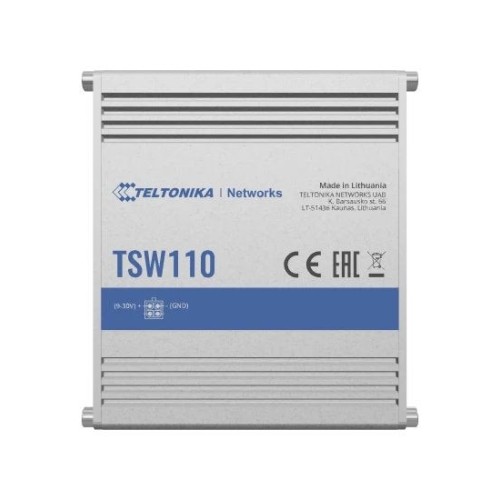 Teltonika tsw110 industrial unmanaged l2 switch, 5x 10/100/1000mb/s ports